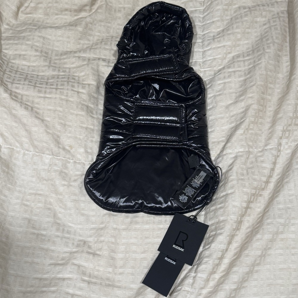 RUDSAK Buddie Dog Puffer Jacket Coat Black/Noir Size P/S - NWT
